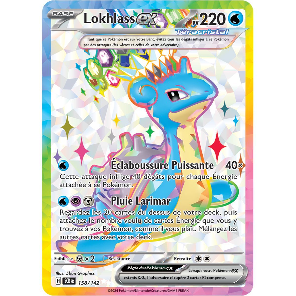 Lokhlass EX - Ultra Rare 158/142 - Ecarlate et Violet Couronne Stellaire