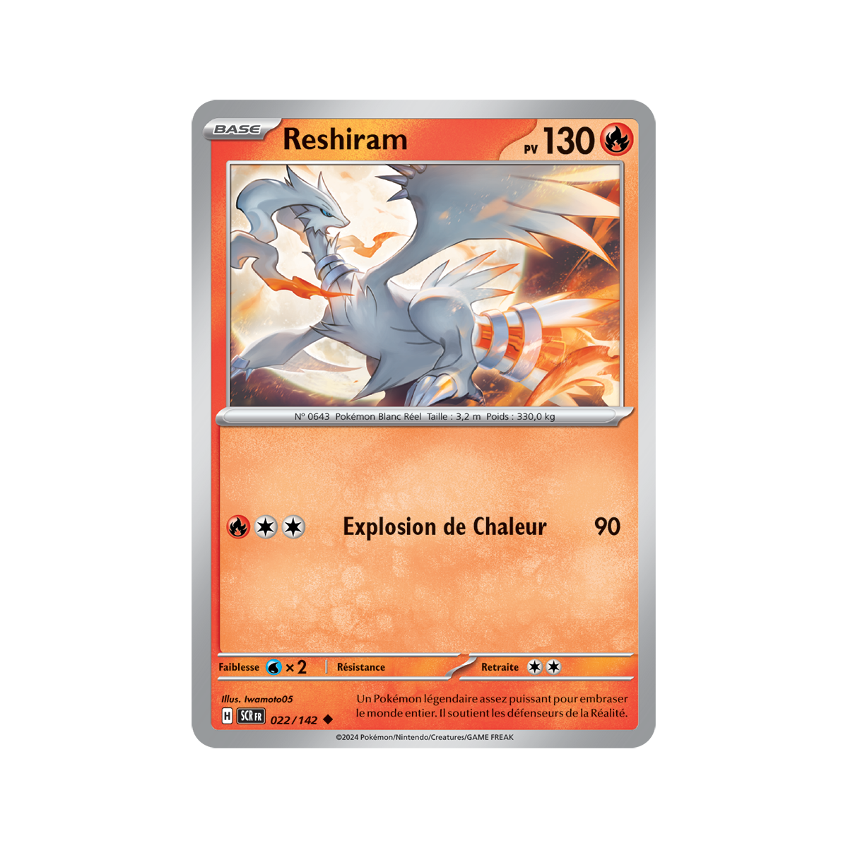 Reshiram - Reverse 22/142 - Ecarlate et Violet Couronne Stellaire