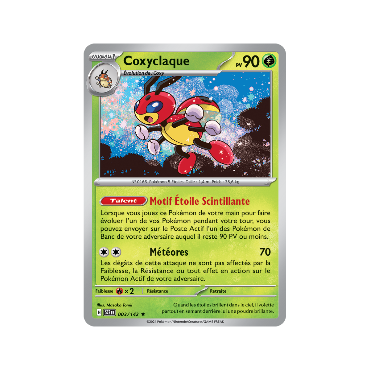 Coxyclaque - Holo Rare 3/142 - Ecarlate et Violet Couronne Stellaire