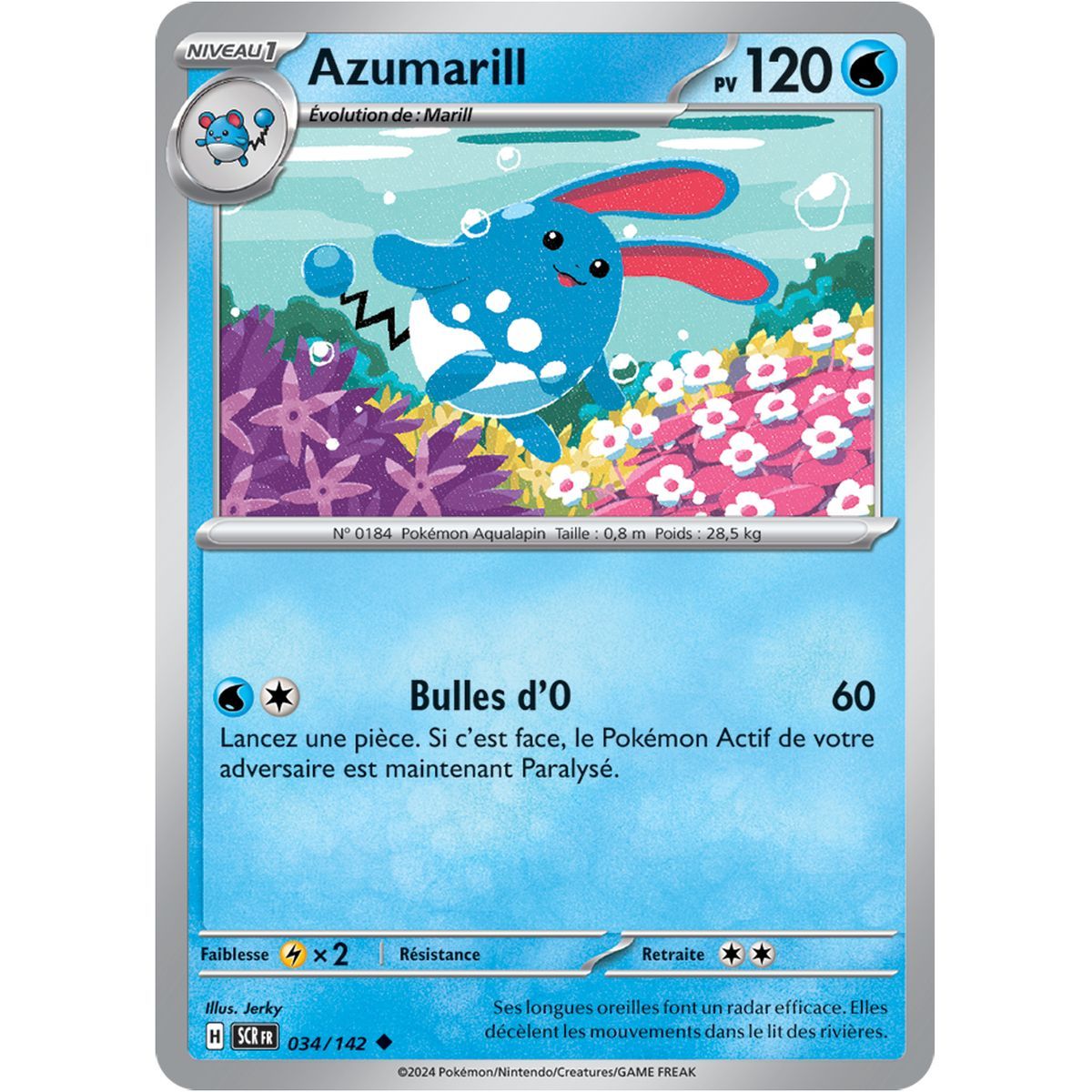 Item Azumarill - Peu Commune 34/142 - Ecarlate et Violet Couronne Stellaire