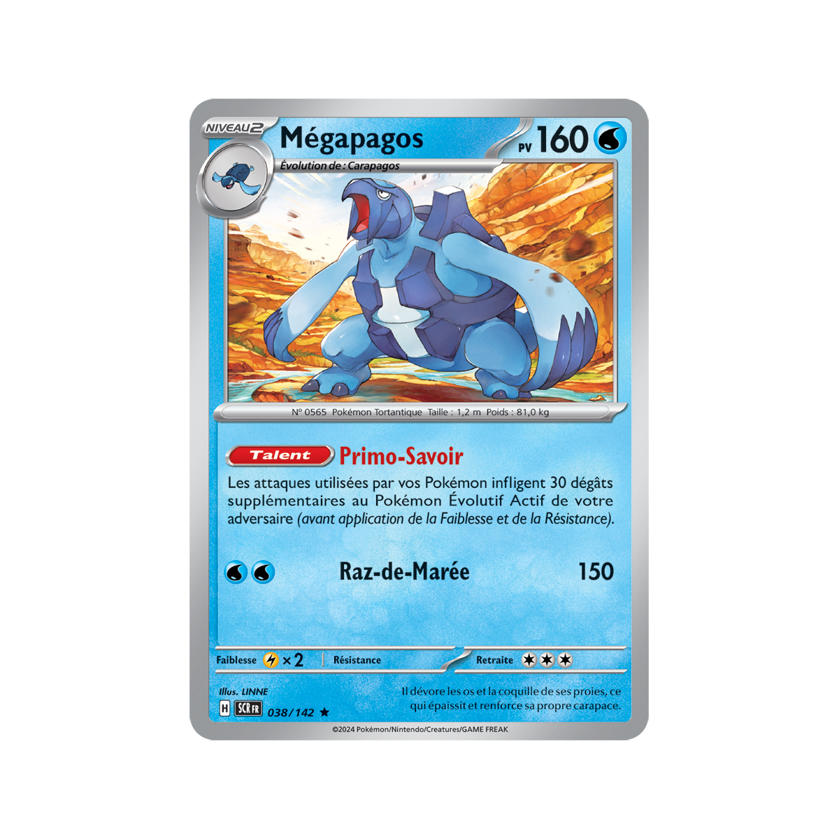 Mégapagos - Holo Rare 38/142 - Ecarlate et Violet Couronne Stellaire