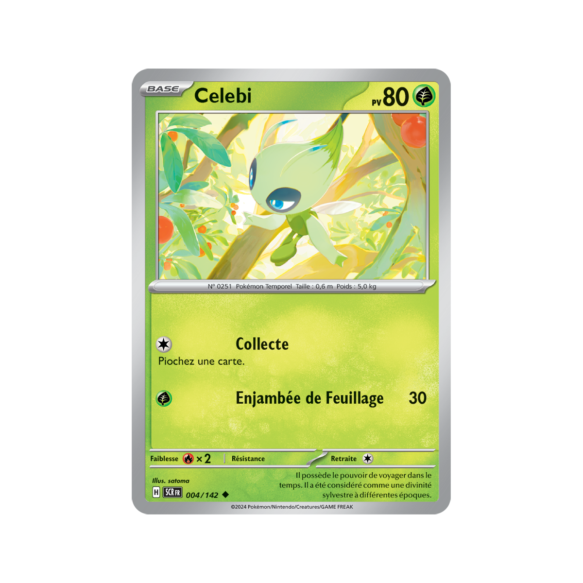 Celebi - Reverse 4/142 - Ecarlate et Violet Couronne Stellaire