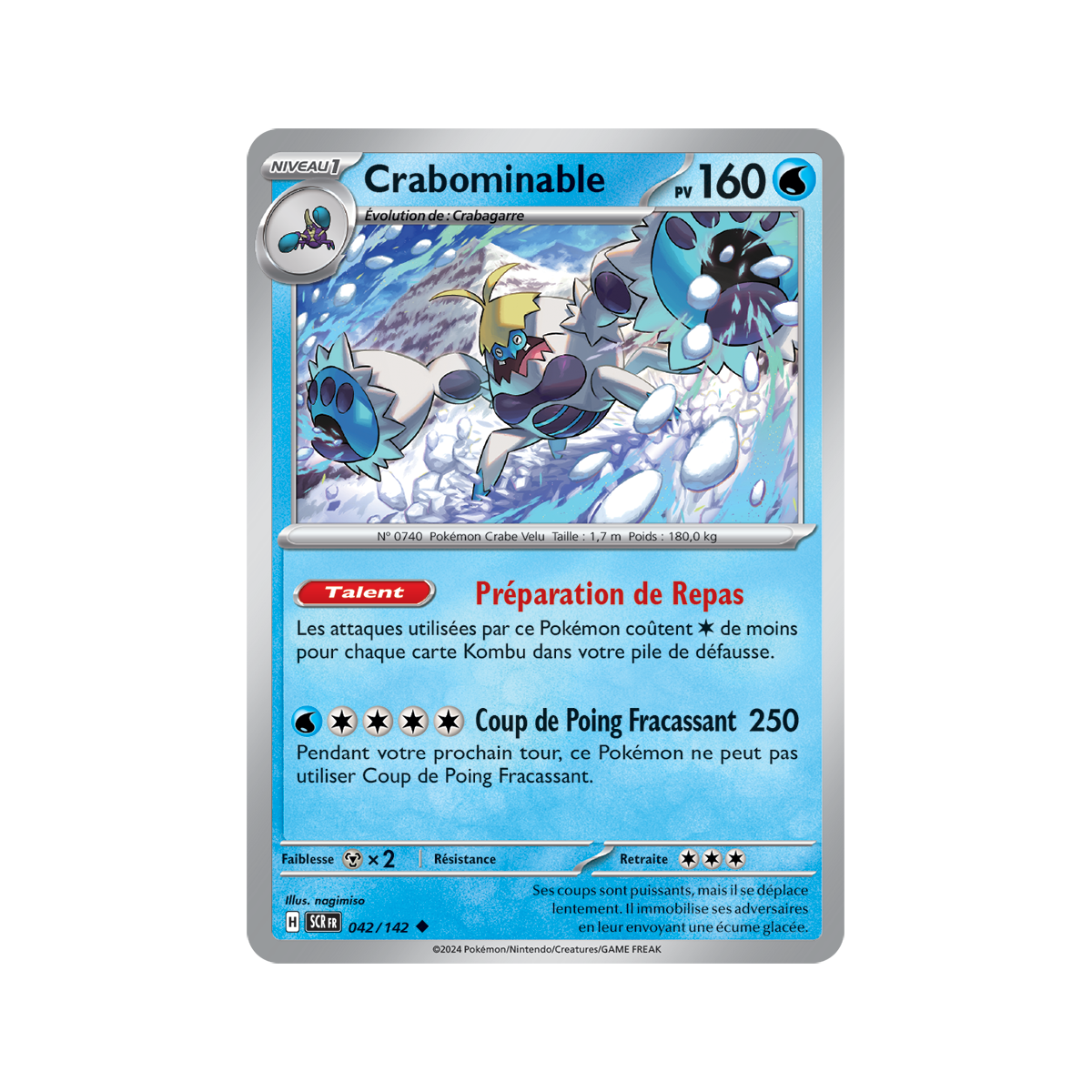 Crabominable - Reverse 42/142 - Ecarlate et Violet Couronne Stellaire