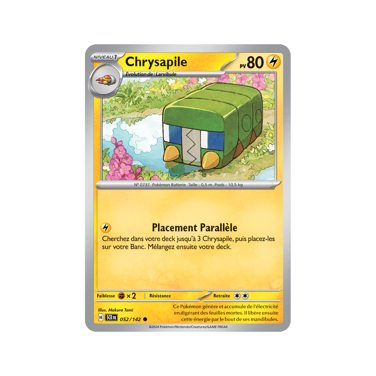 Chrysapile - Reverse 52/142 - Ecarlate et Violet Couronne Stellaire