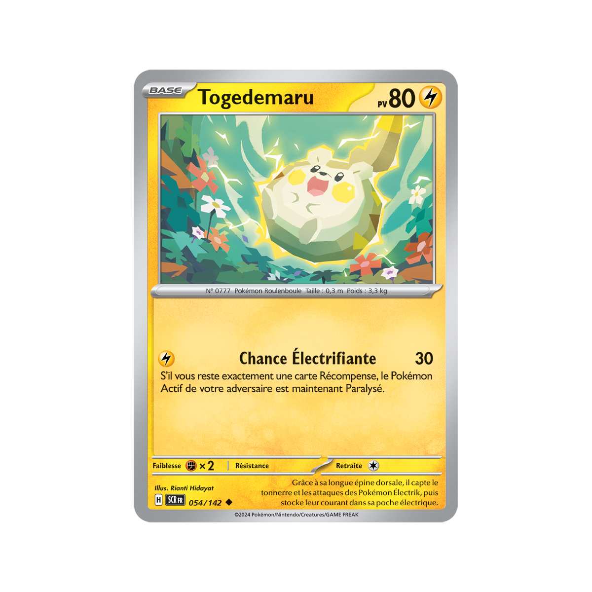 Togedemaru - Reverse 54/142 - Ecarlate et Violet Couronne Stellaire