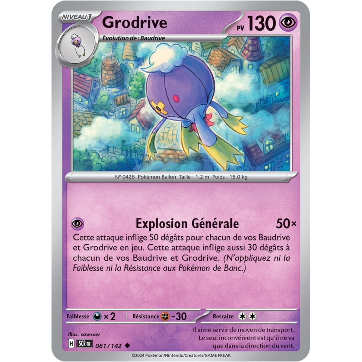 Grodrive - Peu Commune 61/142 - Ecarlate et Violet Couronne Stellaire