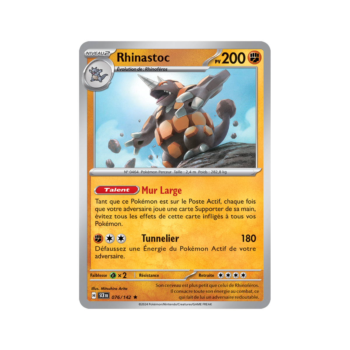 Rhinastoc - Holo Rare 76/142 - Ecarlate et Violet Couronne Stellaire