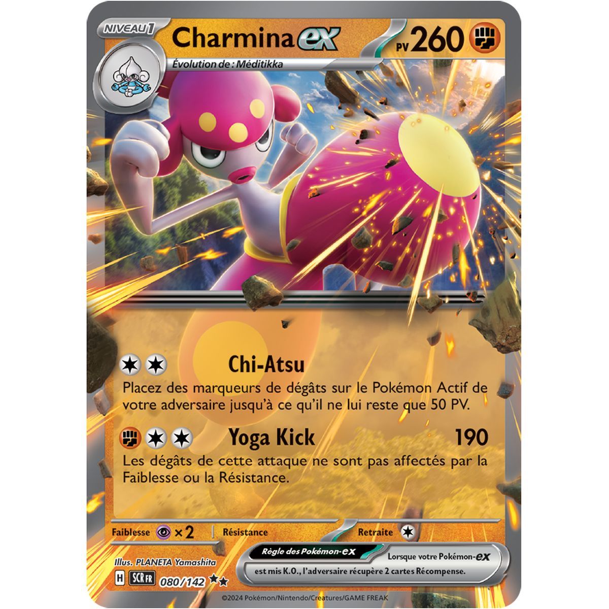 Charmina EX - Double Rare 80/142 - Ecarlate et Violet Couronne Stellaire