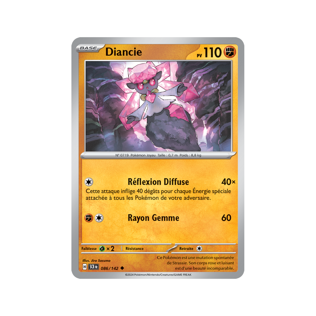 Diancie - Reverse 86/142 - Ecarlate et Violet Couronne Stellaire