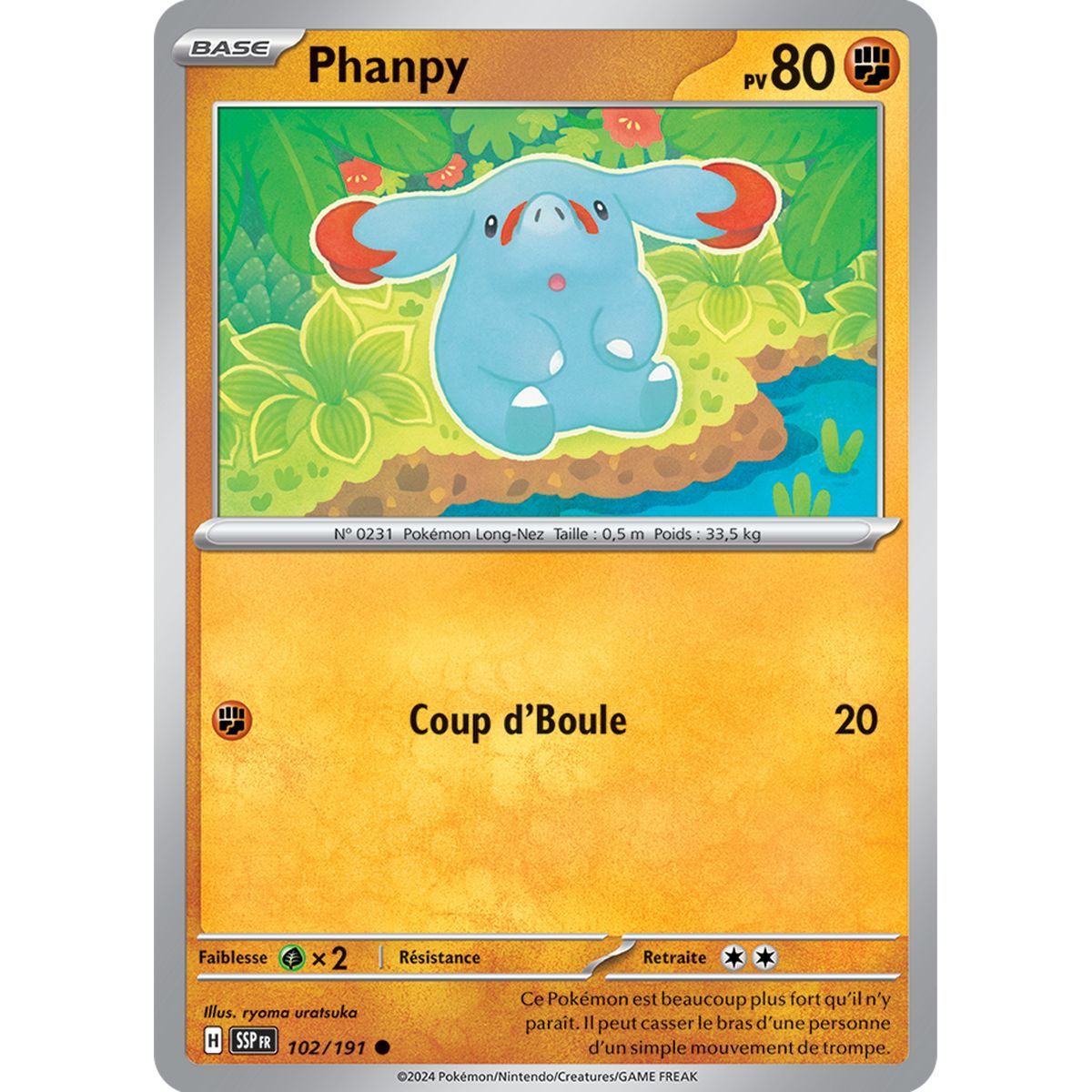 Phanpy - Commune 102/191 - Ecarlate et Violet Etincelle Déferlante