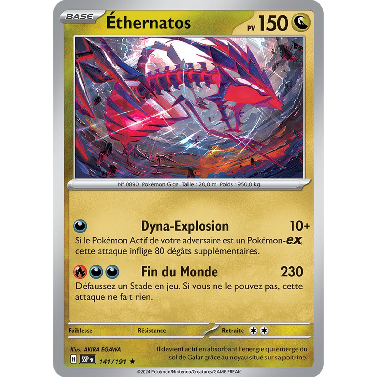 Éthernatos - Holo Rare 141/191 - Ecarlate et Violet Etincelle Déferlante