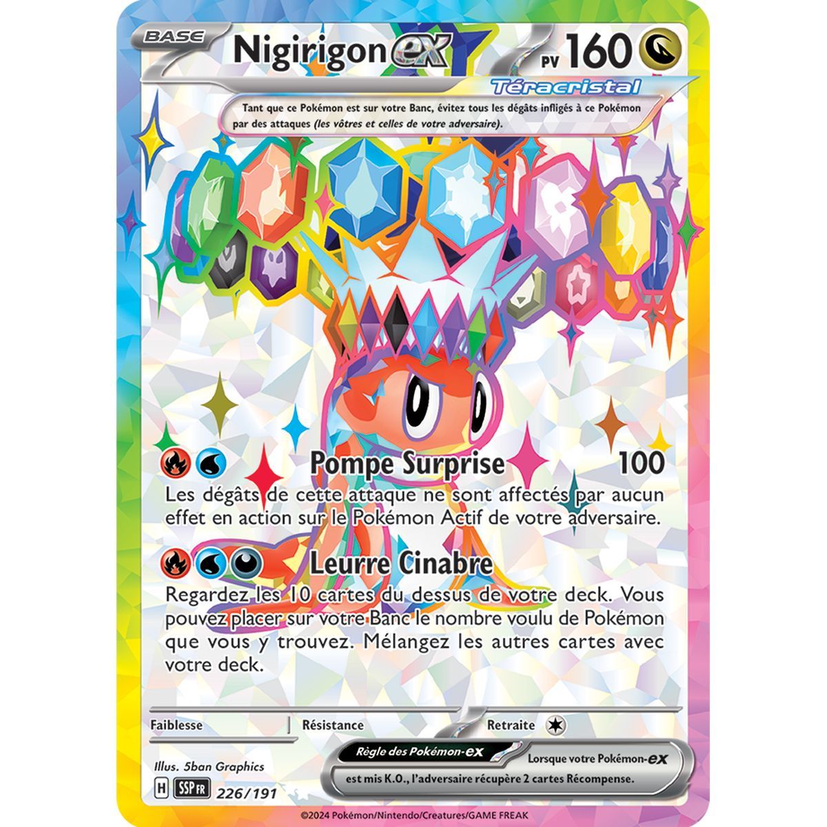 Nigirigon-ex - Ultra Rare 226/191 - Ecarlate et Violet Etincelle Déferlante