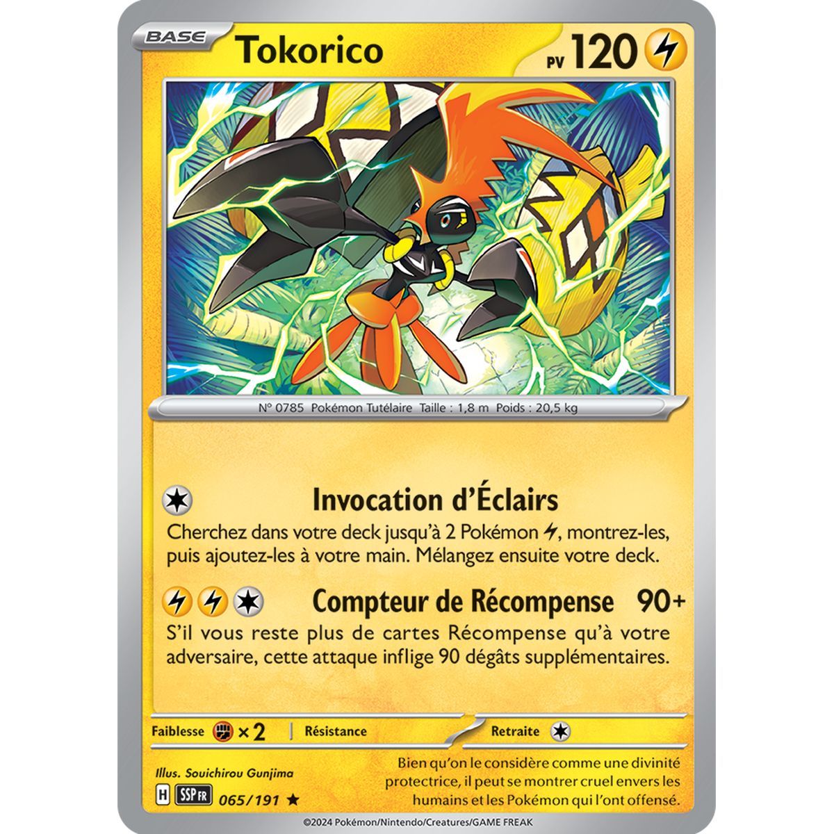 Tokorico - Holo Rare 65/191 - Ecarlate et Violet Etincelle Déferlante