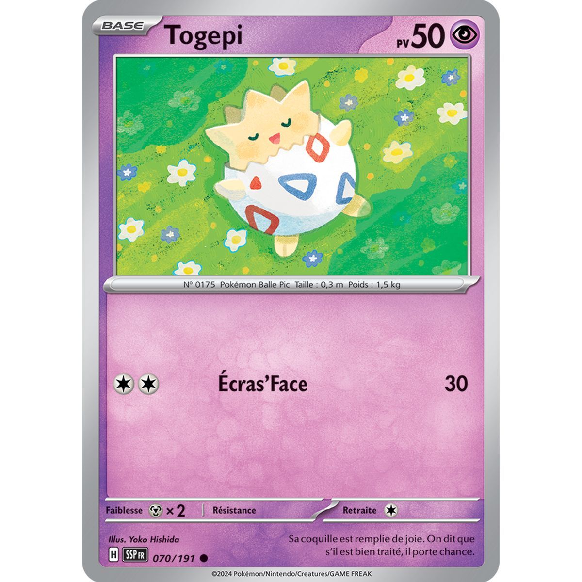 Togepi - Reverse 70/191 - Ecarlate et Violet Etincelle Déferlante