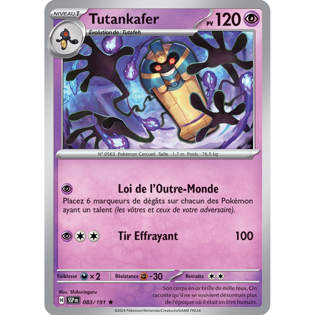 Tutankafer - Holo Rare 83/191 - Ecarlate et Violet Etincelle Déferlante