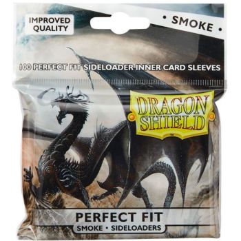 Dragon Shield - Standard Size - Protèges Cartes - Perfect Fit Smoke Sideloading - Clear (100)