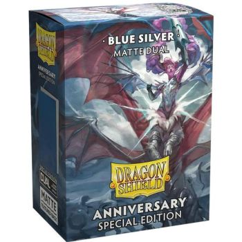 Item Dragon Shield - Standard Sleeves - Dual Anniversary Blue Silver (100)