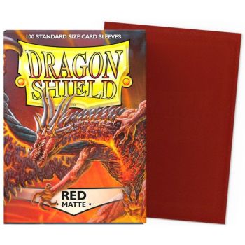 Dragon Shield - Standard Sleeves - Matte Red (100)