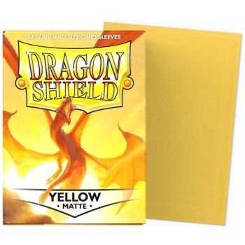 Dragon Shield - Standard Sleeves - Matte Yellow (100)