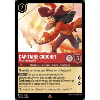 Item Capitaine Crochet, Pirate impitoyable - 107/204 - FC - Premier Chapitre - Rare - Français