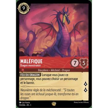 Item Maléfique, Dragon monstrueux - 113/204 - FC - Premier Chapitre - Brillante - Premium - Français