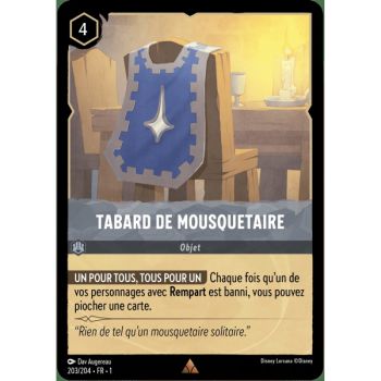 Item Tabard de Mousquetaire - 203/204 - FC - Premier Chapitre - Brillante - Premium - Français