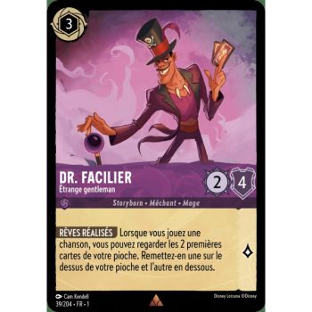 Item Dr. Facilier, Étrange gentleman - 39/204 - FC - Premier Chapitre - Rare - Français