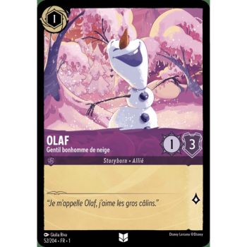 Item Olaf, Gentil bonhomme de neige - 52/204 - FC - Premier Chapitre - Brillante - Premium - Français