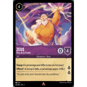 Item Zeus, Dieu de la Foudre - 61/204 - FC - Premier Chapitre - Rare - Français