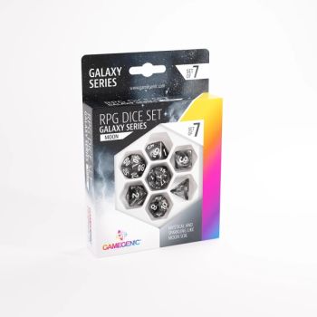 Item Gamegenic - Dice - Galaxy Series - Moon - Set de 7 Dés JDR