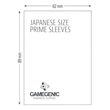 Gamegenic - Japanese Size - 60 Prime Sleeves Black - 62x89 Small (60)