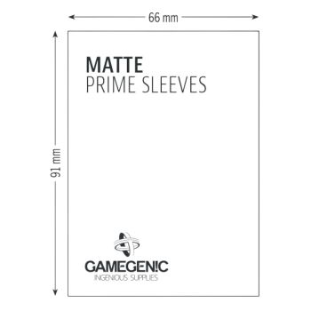 Gamegenic - Matte Prime Standard Sleeves - BLACK - 66x91 (100)