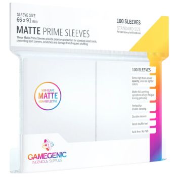 Gamegenic - Matte Prime Standard Sleeves - White - 66x91 (100)