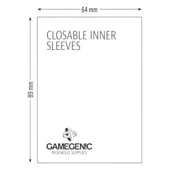 Gamegenic - Protèges Cartes - Standard - Closable Inner Sleeves (100)