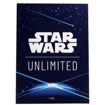 Gamegenic - Protèges Cartes - Standard - Double Sleeves Pack - Star Wars : Unlimited - Space Blue - FR