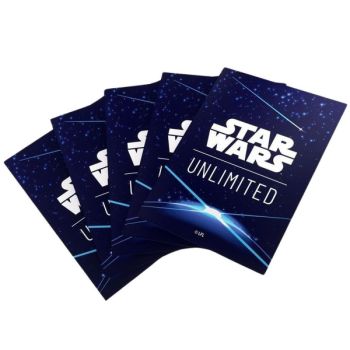 Gamegenic - Protèges Cartes - Standard - Double Sleeves Pack - Star Wars : Unlimited - Space Blue - FR