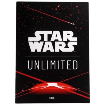 Gamegenic - Protèges Cartes - Standard - Double Sleeves Pack - Star Wars : Unlimited - Space Red - FR