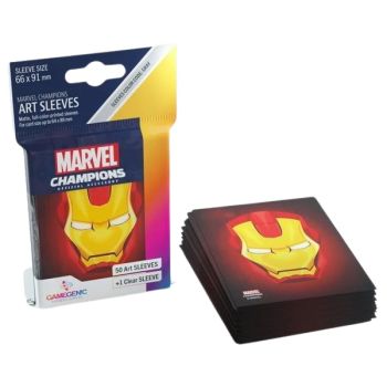 Gamegenic - Protèges Cartes - Standard - Marvel Champions : Iron Man (50)