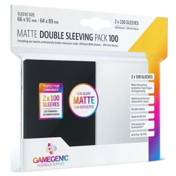 Gamegenic - Protèges Cartes - Standard - Matte Double Sleeving Pack (200)