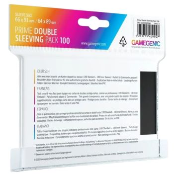 Gamegenic - Protèges Cartes - Standard - Prime Double Sleeving Pack (200)