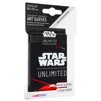 Gamegenic - Protèges Cartes - Standard - Star Wars : Unlimited - Space Red - FR (60)