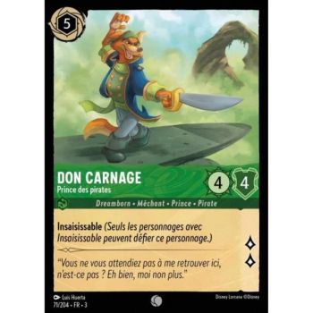 Item Don Carnage, Prince des pirates - 71/204 - ITI - Les Terres d'Encres - Commune - Français