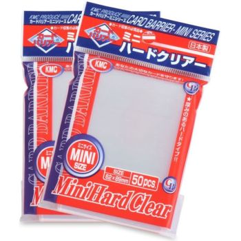 photo KMC - Protèges Cartes - Small - Card Barrier Mini Hard Clear (50 Sleeves)