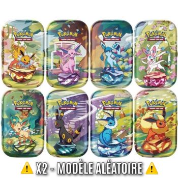 photo Lot 2 Mini Tins - Écarlate et Violet : Evolutions Prismatiques [EV08.5 - SV08.5] - Pokémon - ⚠️Modèle Aléatoire⚠️- FR