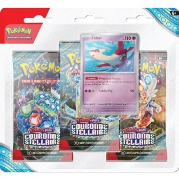 photo Pokémon - Tri-Pack - Latias / Forgelina - Ecarlate et Violet - Couronne Stellaire [SV7][EV07] - FR