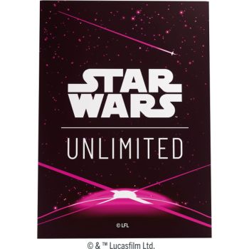 photo Protèges Cartes - Standard - Logo Dos Magenta - Star Wars : Unlimited - Gamegenic (60)