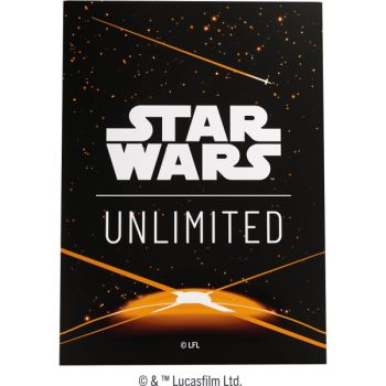 photo Protèges Cartes - Standard - Logo Dos Orange - Star Wars : Unlimited - Gamegenic (60)