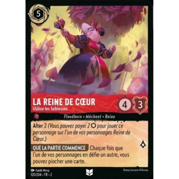 Item La Reine de cœur, Utilise les faiblesses - 120/204 - ROTF - L'Ascension Des Floodborn - Brillante - Premium - Français