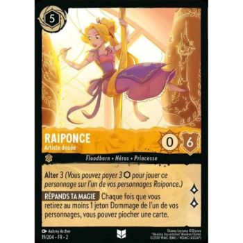 Item Raiponce, Artiste douée - 19/204 - ROTF - L'Ascension Des Floodborn - Brillante - Premium - Français