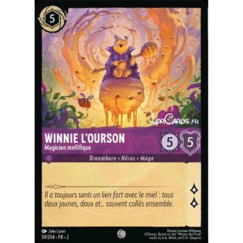 Item Winnie l'Ourson, Magicien mellifique - 59/204 - ROTF - L'Ascension Des Floodborn - Commune - Français